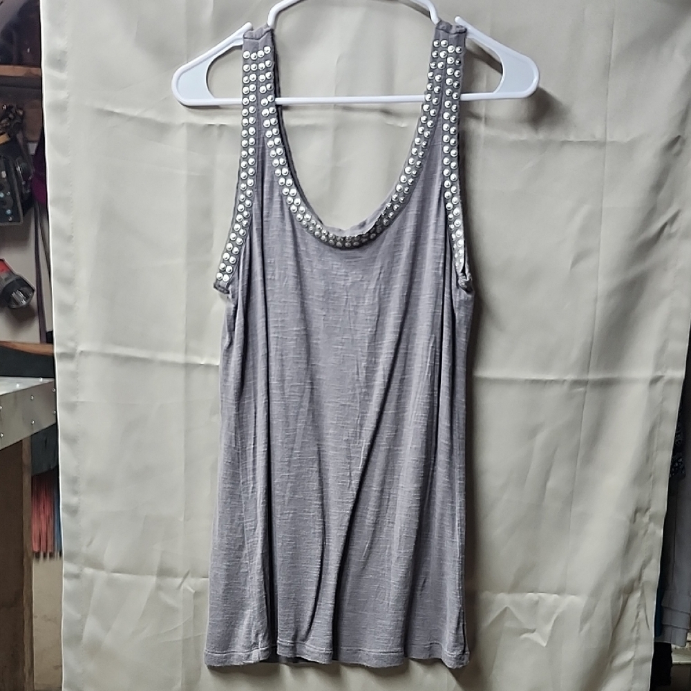 Womens Studded Tank Top Size S